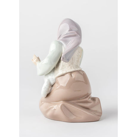 Lladró Figurina Natività Pastorella 14x8cm Porcellana