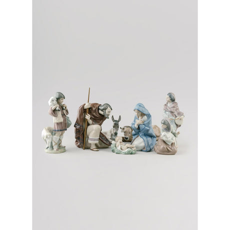 Lladró Figurina Natività Pastorella 14x8cm Porcellana