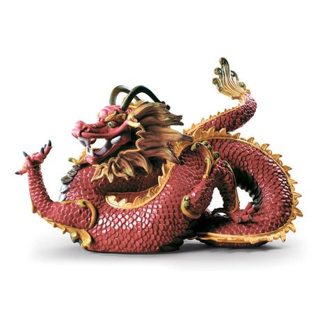 Lladró Scultura Dragone Maestoso 26x31cm Porcellana