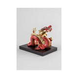 Lladró Scultura Drago Rosso Serie Limitata 16x20cm Porcellana