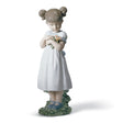 Lladró Figurina Bimba Fiori per la Mamma 21x7cm Porcellana