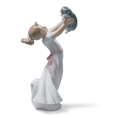 Lladró Figurina Bimba Diventeremo Grandi Amici 22x12cm Porcellana