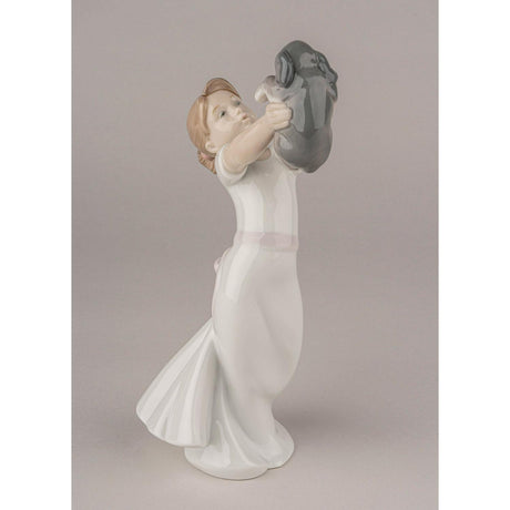 Lladró Figurina Bimba Diventeremo Grandi Amici 22x12cm Porcellana