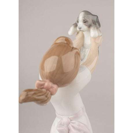 Lladró Figurina Bimba Diventeremo Grandi Amici 22x12cm Porcellana