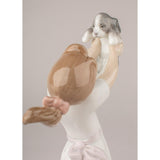 LLADRO' Figurina Bimba Diventeremo Grandi Amici 22x12cm Porcellana