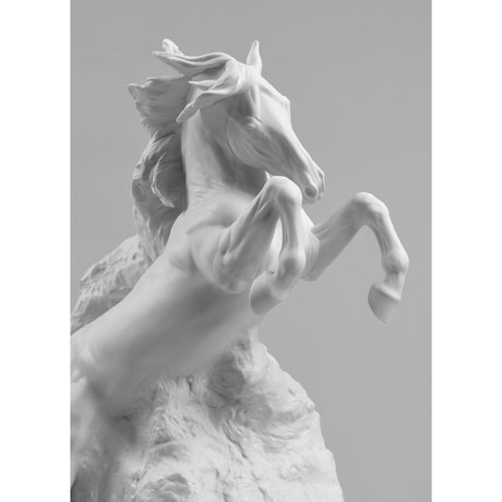 Lladró Scultura Cavallo Spirito Indomabile 50x36cm Porcellana