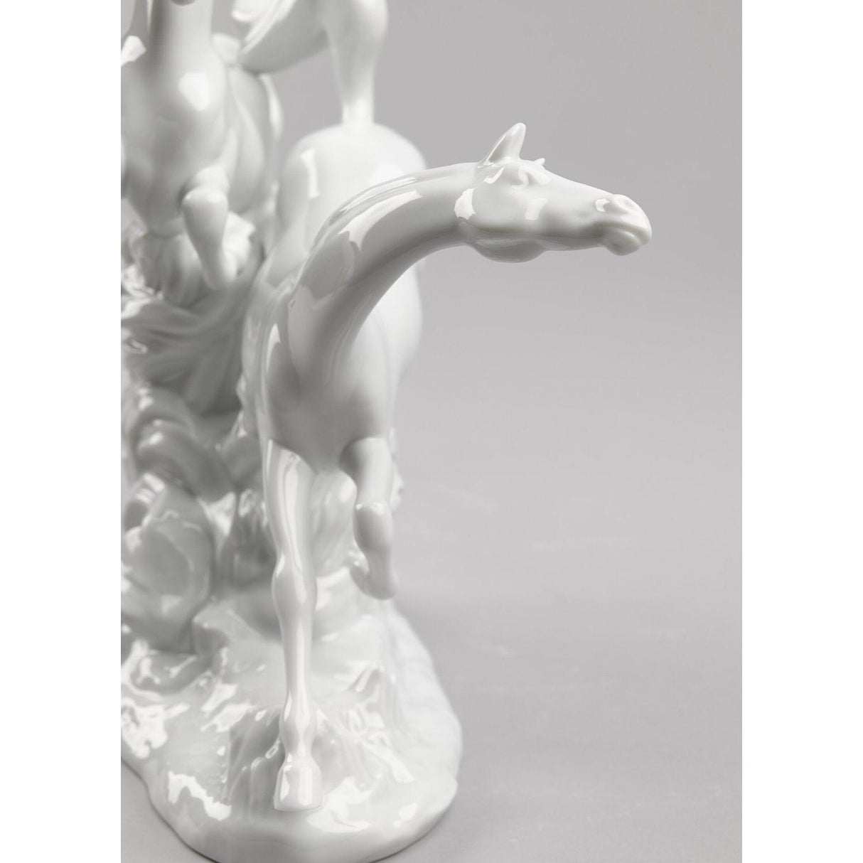 LLADRO' Figurina Cavalli 30x38cm Porcellana