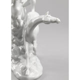 LLADRO' Figurina Cavalli 30x38cm Porcellana