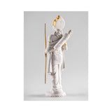 LLADRO' Scultura Rama Lustro Oro 30x10cm Porcellana