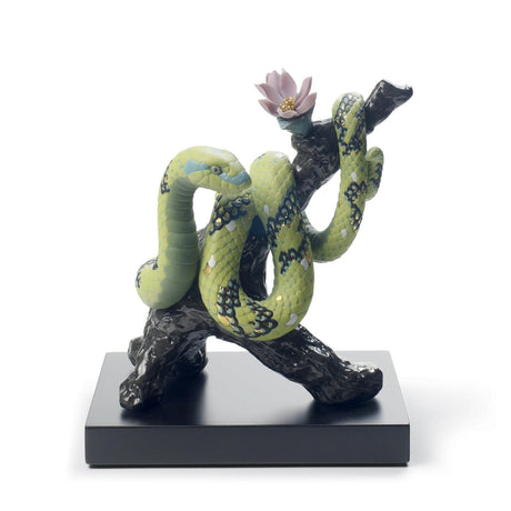 Lladró Scultura Il Serpente Edizione Limitata 19x18cm Porcellana
