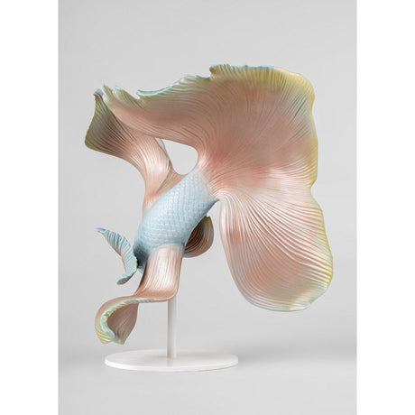 Lladró Scultura Pesce Betta Sinistra 30x28cm Porcellana
