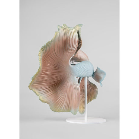 Lladró Scultura Pesce Betta Destra 35x31cm Porcellana