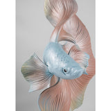 LLADRO' Scultura Pesce Betta Destra 35x31cm Porcellana