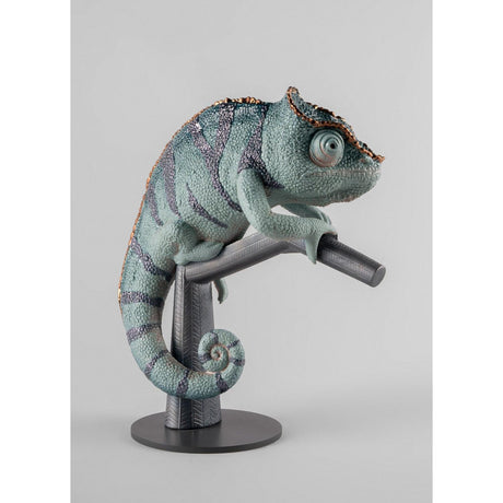 Lladró Figura Scultura Camaleonte 30x24cm Porcellana