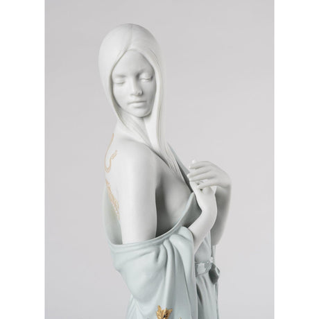 Lladró Figura la Ragazza Del Dragone 57x14cm Porcellana