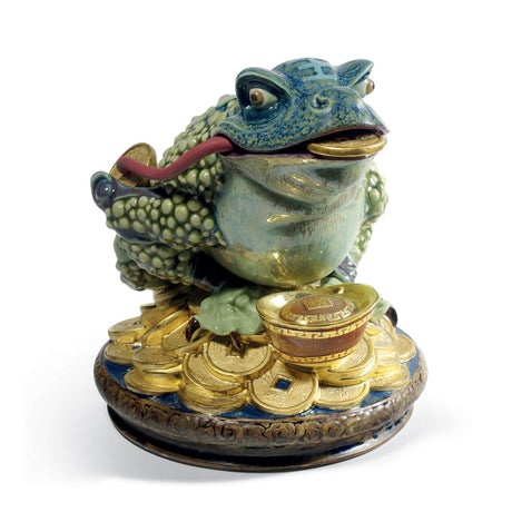 Lladró Figurina Rana Dell'Abbondanza Edizione Limitata 19x19cm Porcellana