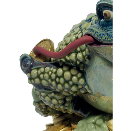Lladró Figurina Rana Dell'Abbondanza Edizione Limitata 19x19cm Porcellana