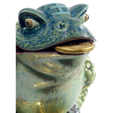 Lladró Figurina Rana Dell'Abbondanza Edizione Limitata 19x19cm Porcellana