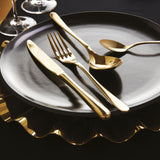 SAMBONET Taste Servizio Tavola Posate Set 24 Pezzi Oro PVD Acciaio Inox