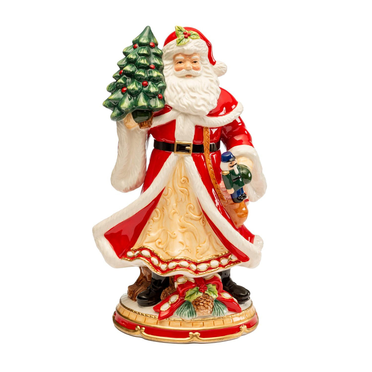 PALAIS ROYAL Figura Decorazione Natalizia Babbo Natale 35cm Porcellana