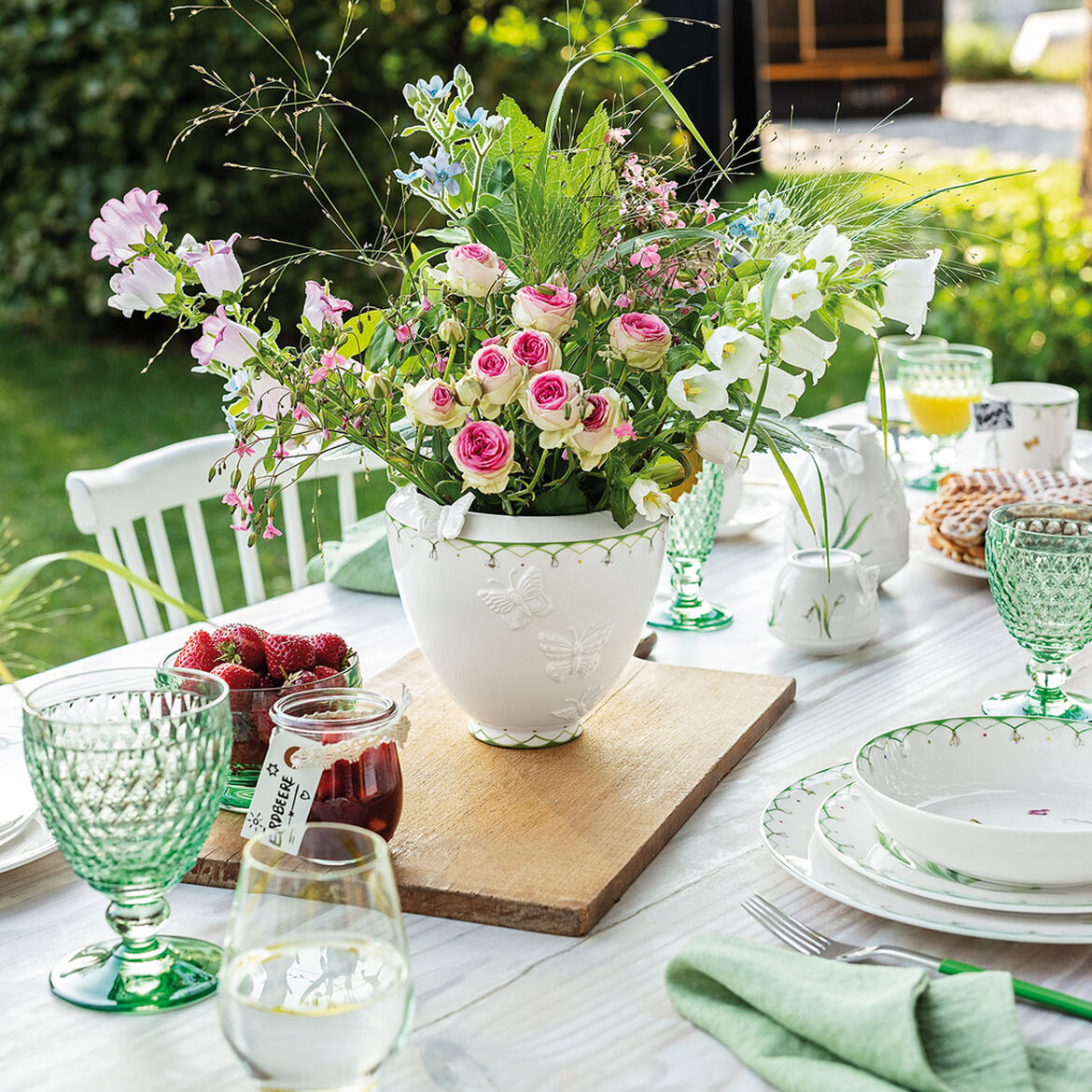 VILLEROY & BOCH Colourful Spring Vaso di Fiori con Farfalle 17cm Pasqua