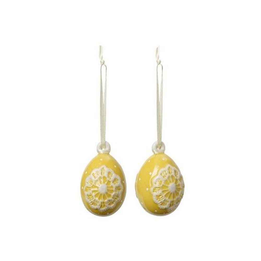 VILLEROY & BOCH Spring Decoration Addobbo Uovo Set 2 Pezzi 6,5cm Pasqua