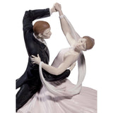 Lladró Figurina Coppia Elegante Foxtrot Edizione Limitata 37x36cm Porcellana