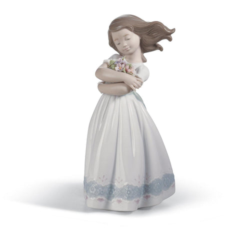 Lladró Figurina Bimba Tenera Innocenza 18x6cm Porcellana