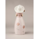 Lladró Figurina Bimba Piccola Rosa 18x8cm Porcellana