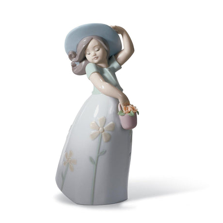 Lladró Figurina Bimba Piccola Margherita 18x10cm Porcellana
