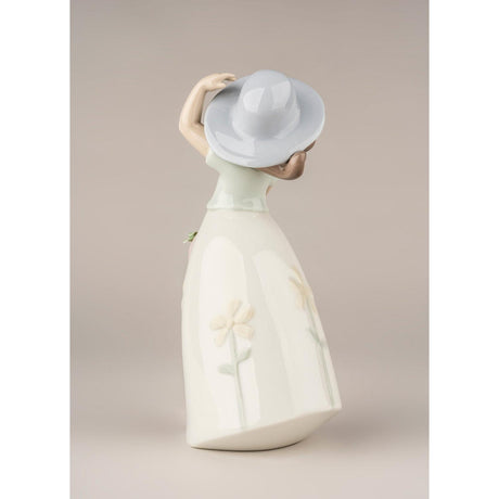 Lladró Figurina Bimba Piccola Margherita 18x10cm Porcellana