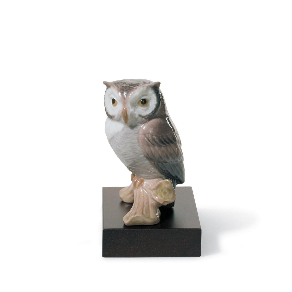 Lladró Figurina Gufo Portafortuna 10x8cm Porcellana