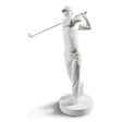 Lladró Figurina Campione di Golf Bianco 54x38cm Porcellana