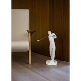Lladró Figurina Campione di Golf Bianco 54x38cm Porcellana
