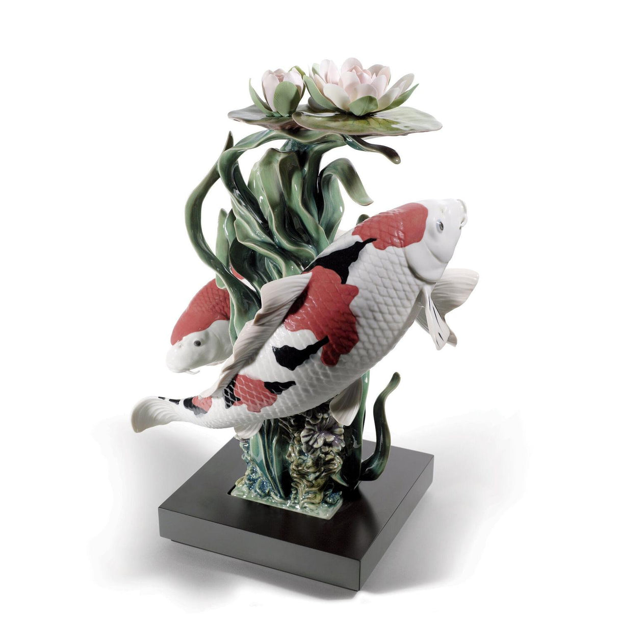 Lladró Scultura Carpe Koi Edizione Limitata 46x29cm Porcellana