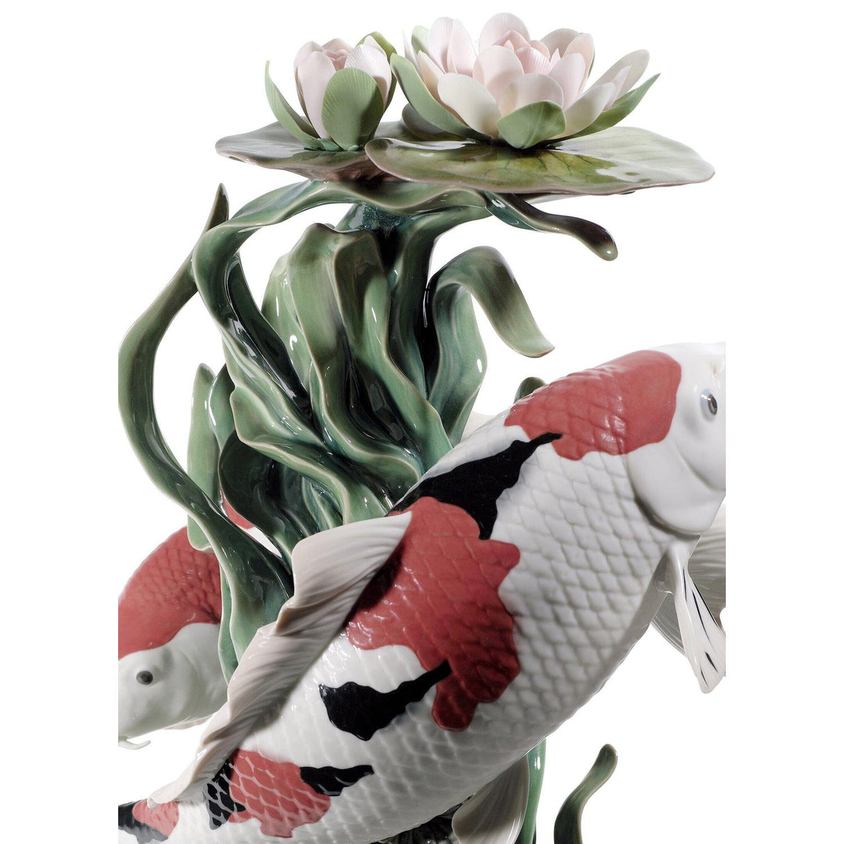 Lladró Scultura Carpe Koi Edizione Limitata 46x29cm Porcellana