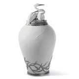 Lladró Figurina Anfora Aironi Cinerini Lustro Argento 30x17cm Porcellana