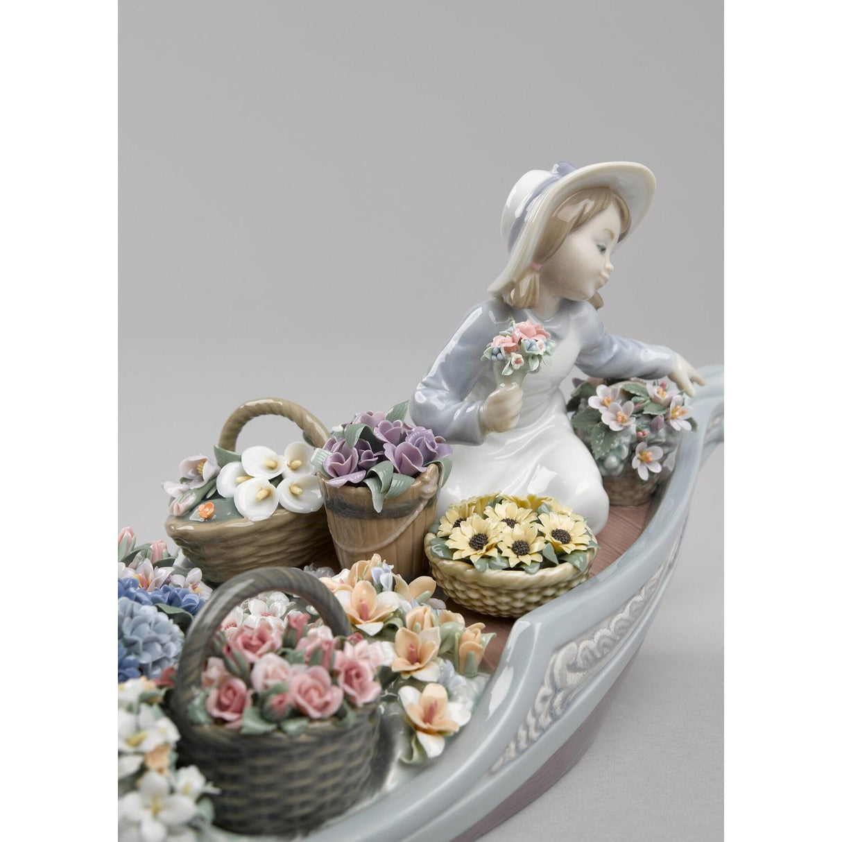 LLADRO' Scultura Fiori per Sempre 19x45cm Porcellana