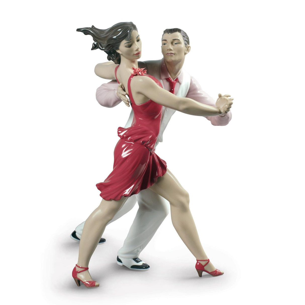 Lladró Figurina Coppia Salsa Edizione Limitata 35x21cm Porcellana