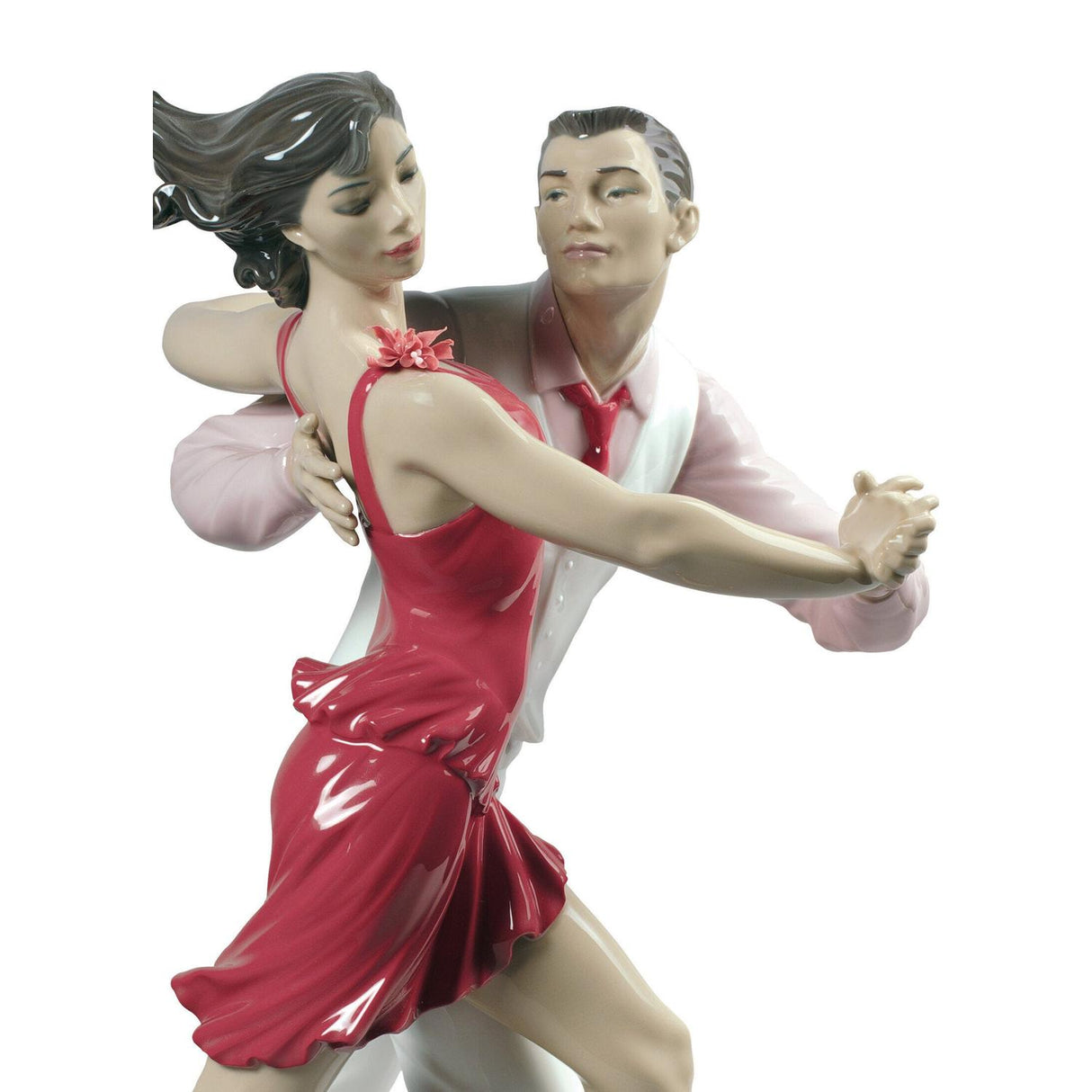 Lladró Figurina Coppia Salsa Edizione Limitata 35x21cm Porcellana