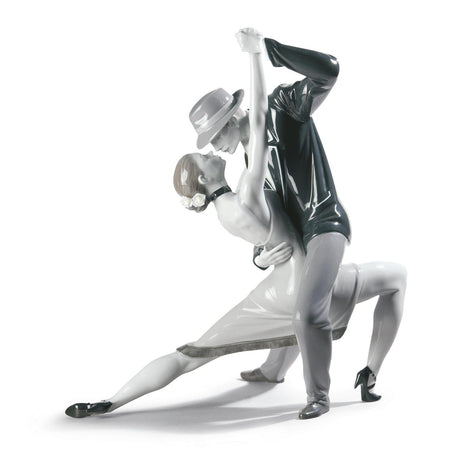 Lladró Figurina Coppia Tango Appassionato Edizione Limitata 37x37cm Porcellana
