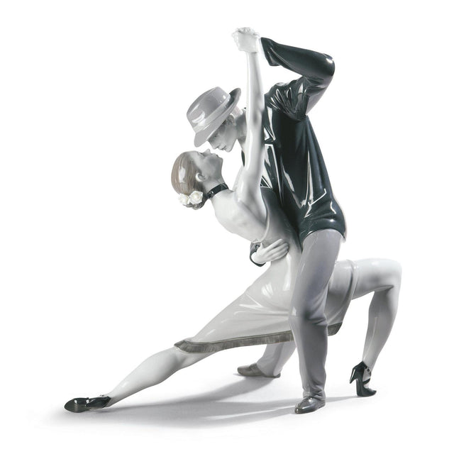 Lladró Figurina Coppia Tango Appassionato Edizione Limitata 37x37cm Porcellana