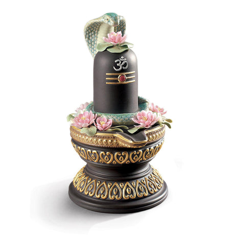 Lladró Figurina Lingam Lustro Oro 18x12cm Porcellana