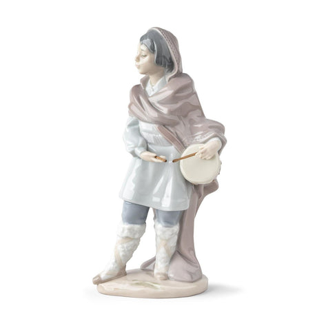 Lladró Figurina Natività Tamburino 22x11cm Porcellana