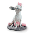 Lladró Figurina Chihuahua con Marshmallows 24x20cm Porcellana