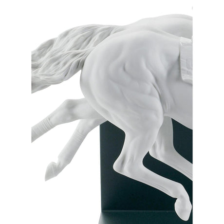 Lladró Figurina Corsa di Cavalli Edizione Limitata 28x44cm Porcellana