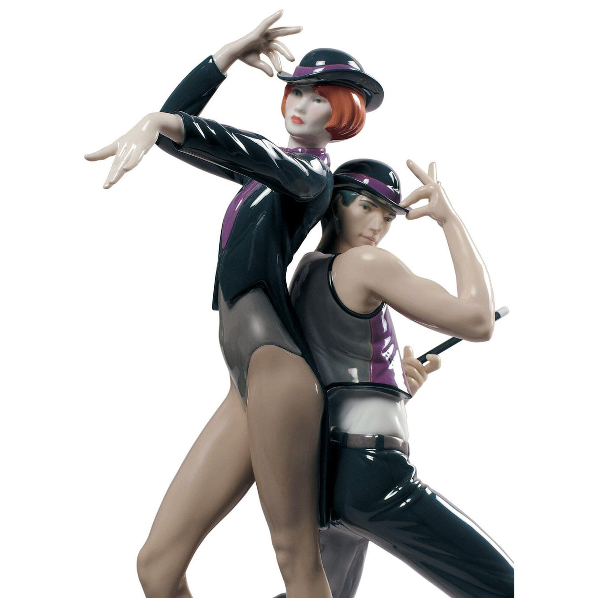 Lladró Figurina Coppia Ballerini All That Jazz 38x24cm Porcellana