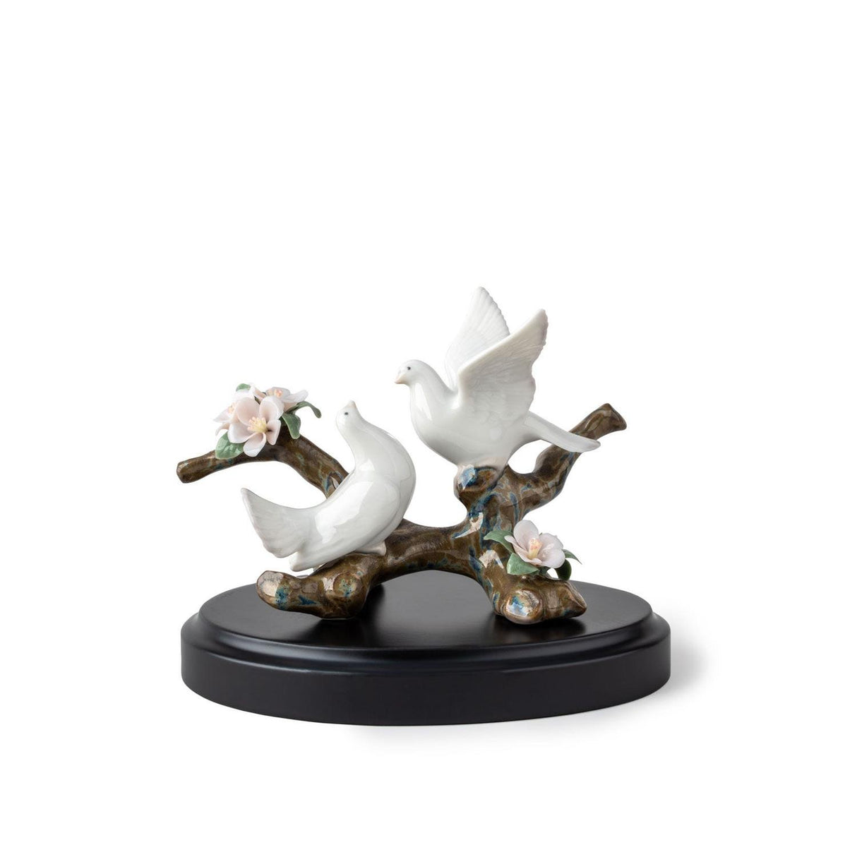 Lladró Figurina Colombe Su Ciliegio 11x14cm Porcellana