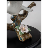LLADRO' Figurina Colombe Su Ciliegio 11x14cm Porcellana