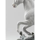 LLADRO' Figurina Cavallo e Donna Galoppo Nel Mare 36x48cm Porcellana